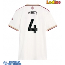 Arsenal Ben White #4 Replica Third Shirt Ladies 2025-26 Short Sleeve